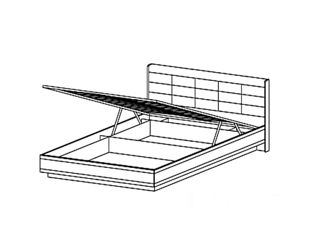 Кровать Мелисса с ПМ КР-1853 Ясень Асахи