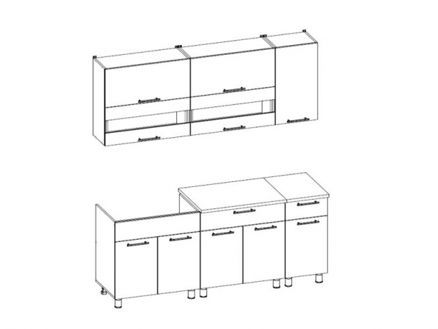 Кухонный гарнитур Монтана 2,0